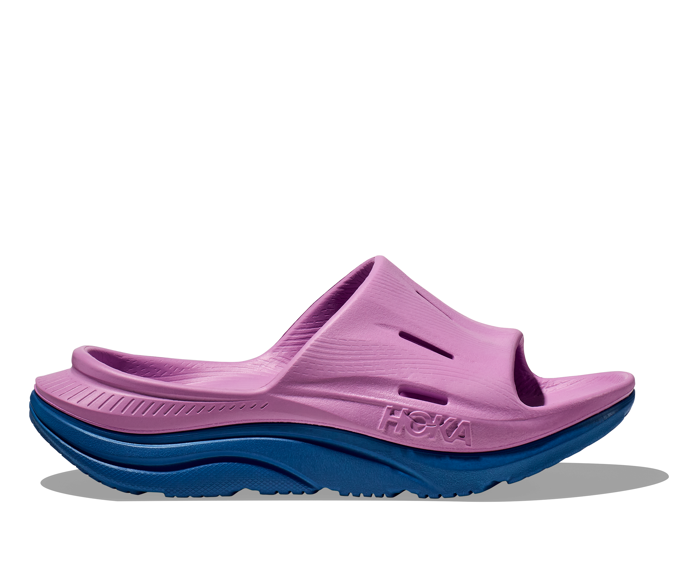 Hoka Unisex Ora Recovery Slide CYCLAMEN / COASTAL SKY display picture 3