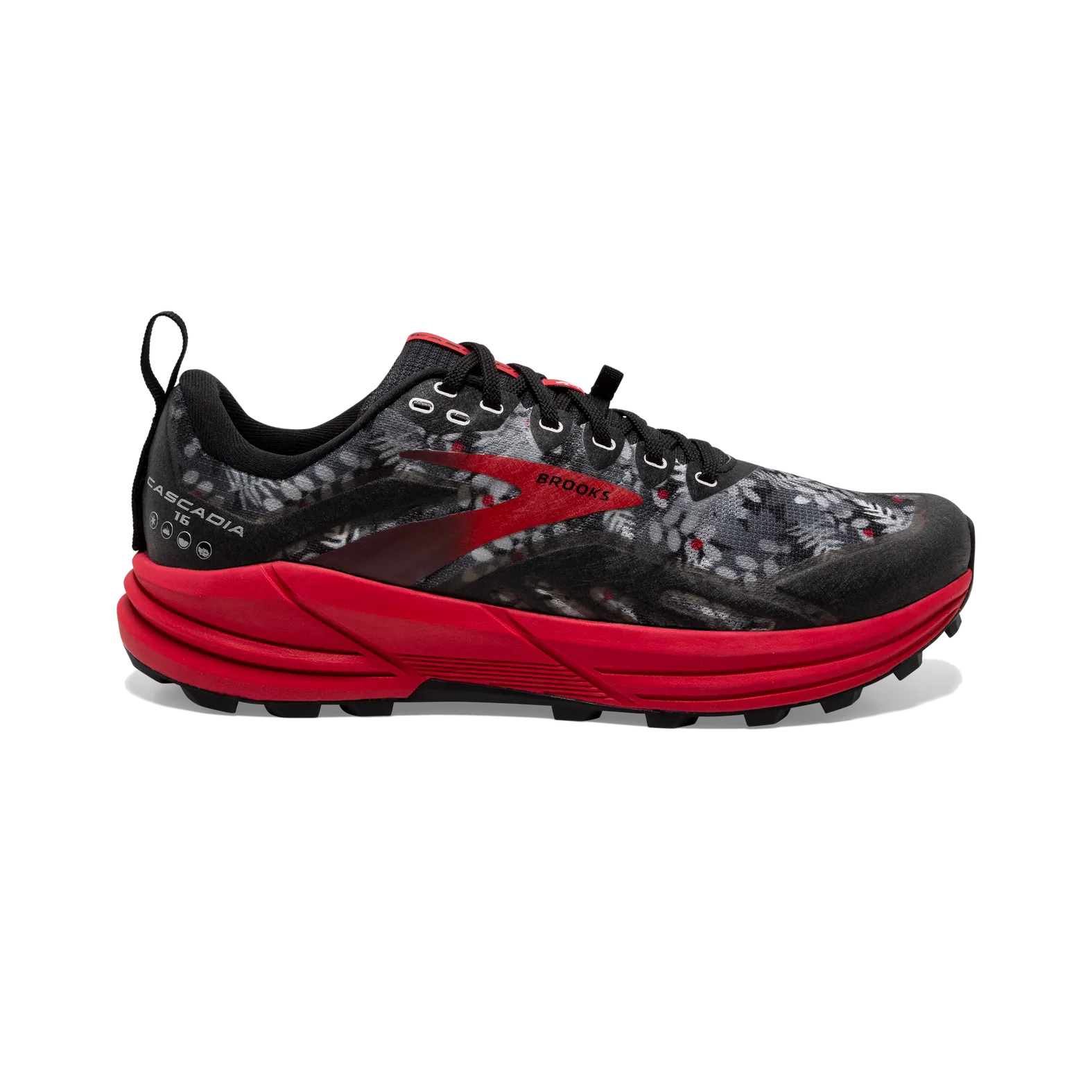 Brooks cascadia 16 Black and Red Athletic Shoes Brooks Womens Cascadia 16 GORE-TEX Trail Running Shoes - Sun  main image 2